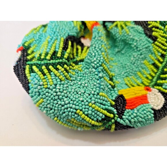 5 Elements Parrot Beaded Polti Clutch Bag - Picture 6 of 15